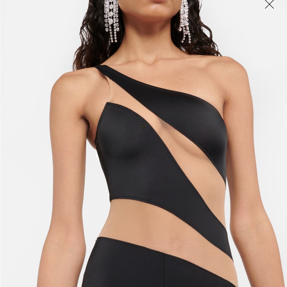 Norma Kamali Black One-Shoulder Jumpsuit